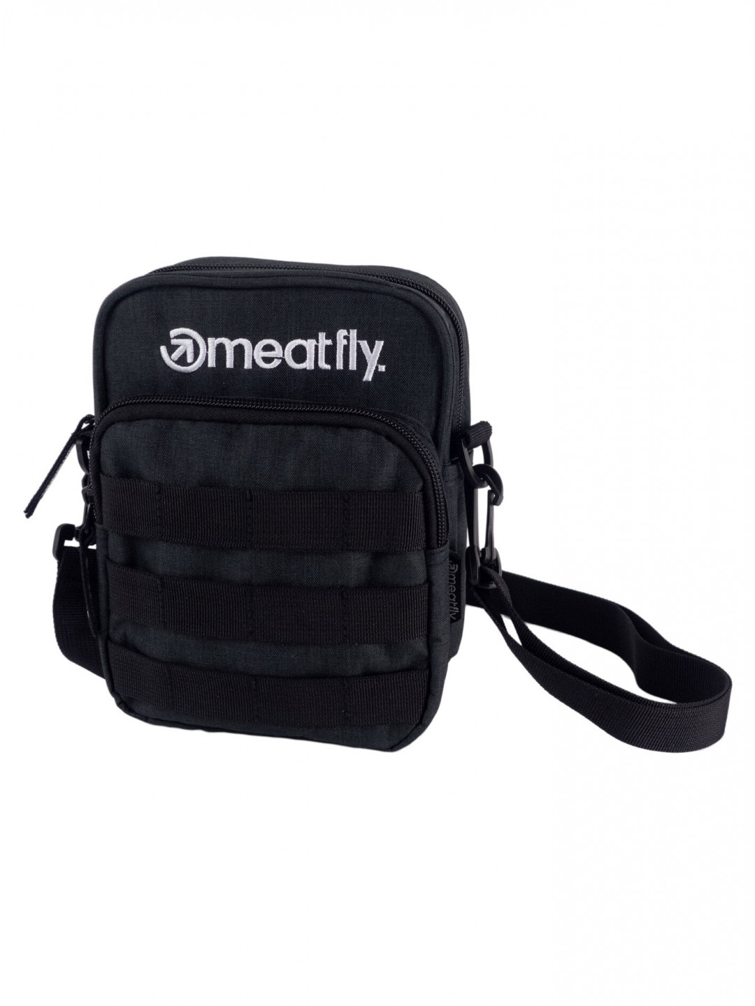Meatfly pánská crossbody taška Hardy Charcoal Šedá Objem 1 5 L